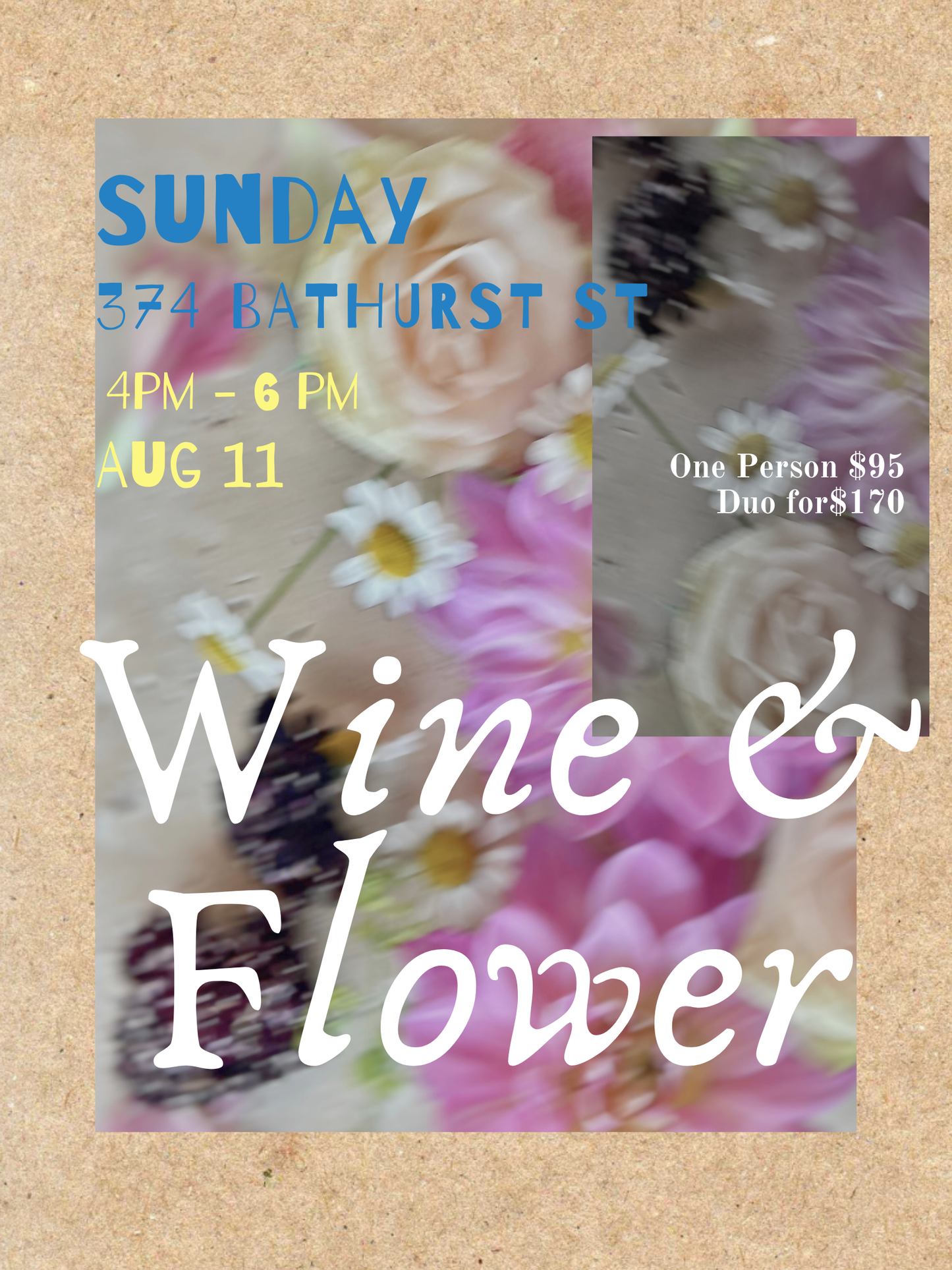 WINE & FLOWER EXPERIENCE AUG 11
